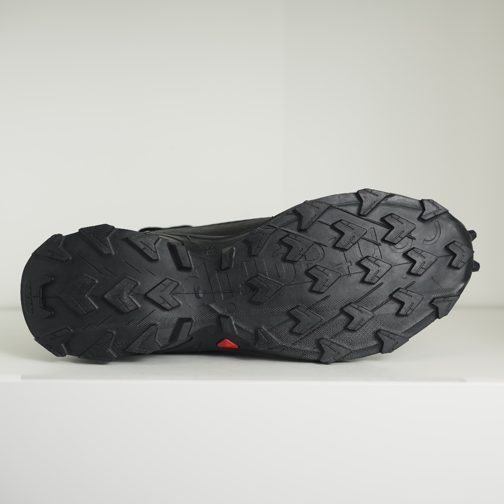 Salomon ALPHACROSS 5  Sneakers Men Black Ebony Lace Up Trail Running Shoes US 10 - Picture 5 of 5